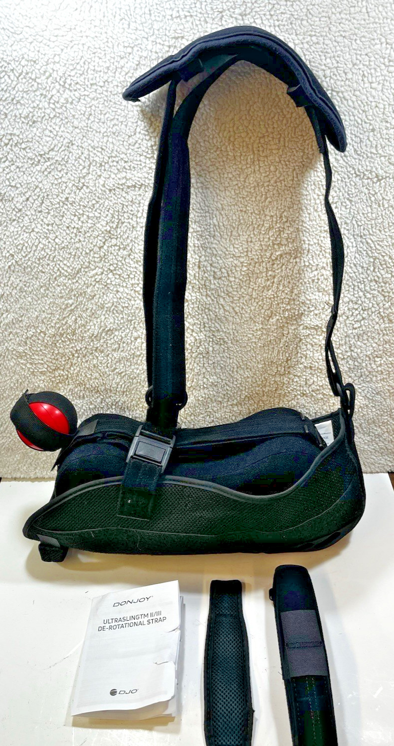 DONJOY ULTRASLING III Size LARGE w/ De-Rotational Strap – Blk – Ships Fast!