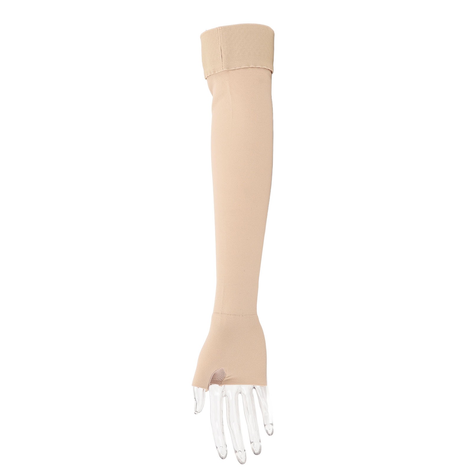 Compression Arm Sleeve With Gauntlet Elastic 30-40mmHg Compression Arm Sleeve