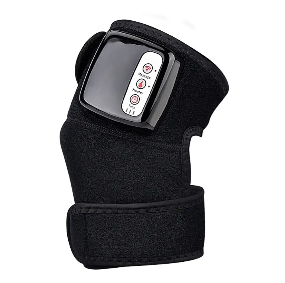 Rechargeable Electric Heating Vibration Knee Joint Brace Leg Therapy Massager