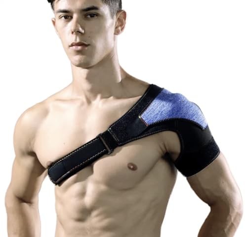 Adjustable Shoulder Brace & Arm Sling for Rotator Cuff Pain Relief – Black Neopr