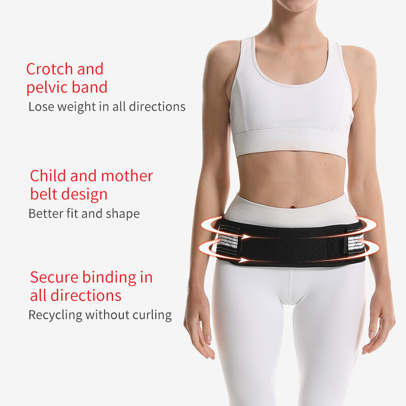 Unisex Sciatica Waist Trainer Compression Support Lumbar Hip Belt Back Girdle US
