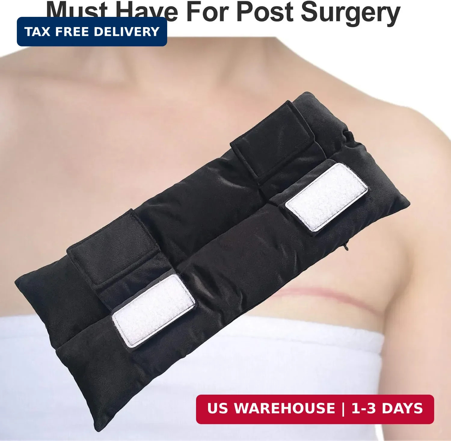 Mastectomy Pillow Post Heart Surgery Seatbelt Pillows Chemo Port Hysterectomy Re