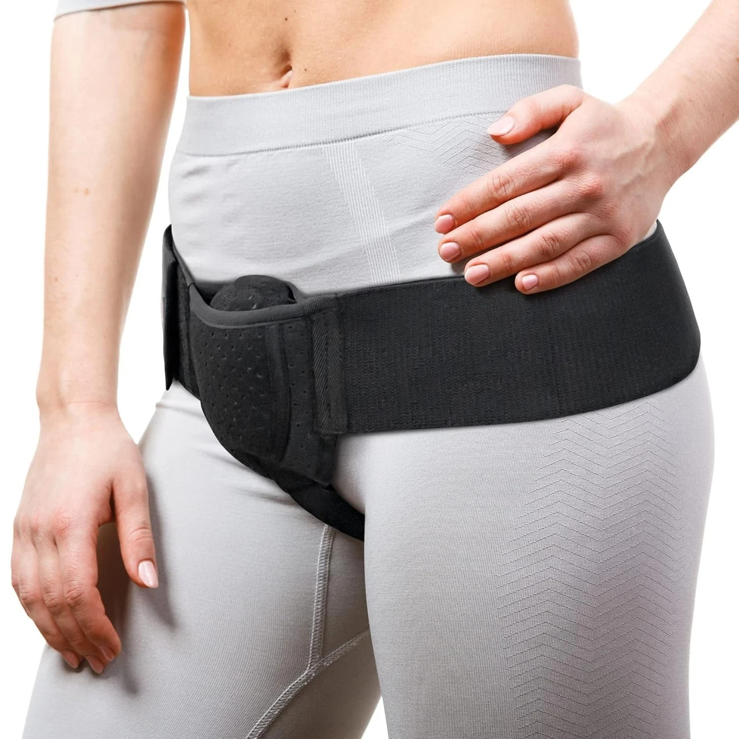 Single Inguinal Hernia Support – Groin Hernia Belt/Truss Brace – Pain Relief