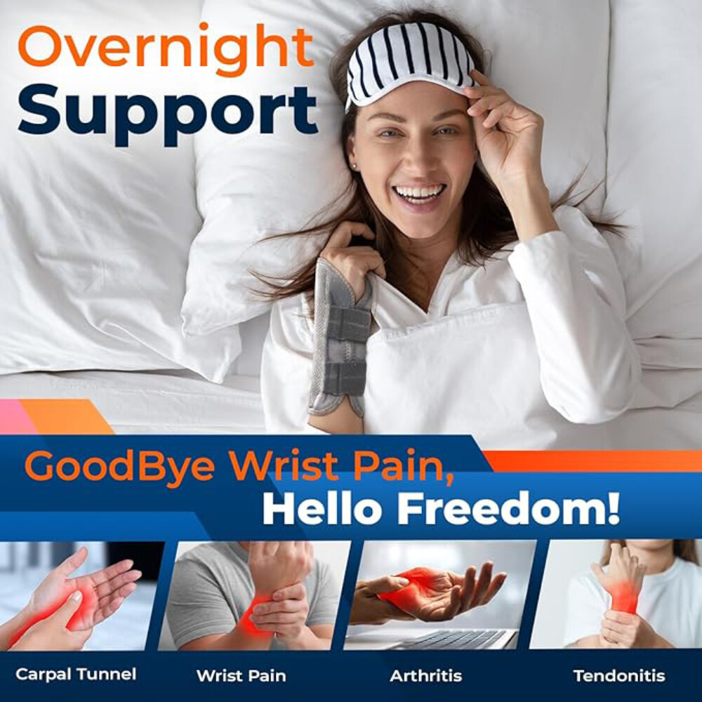 Left Right Wrist Support Brace Hand Splint Carpal Tunnel Sprain Arthritis Pains