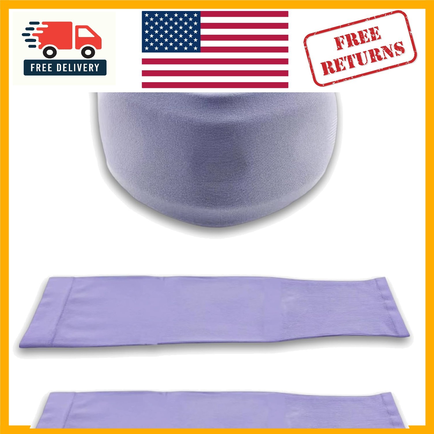 Breathable & Machine Washable Neck Brace Dust Cover Sleeves – 2 Packs in Purple