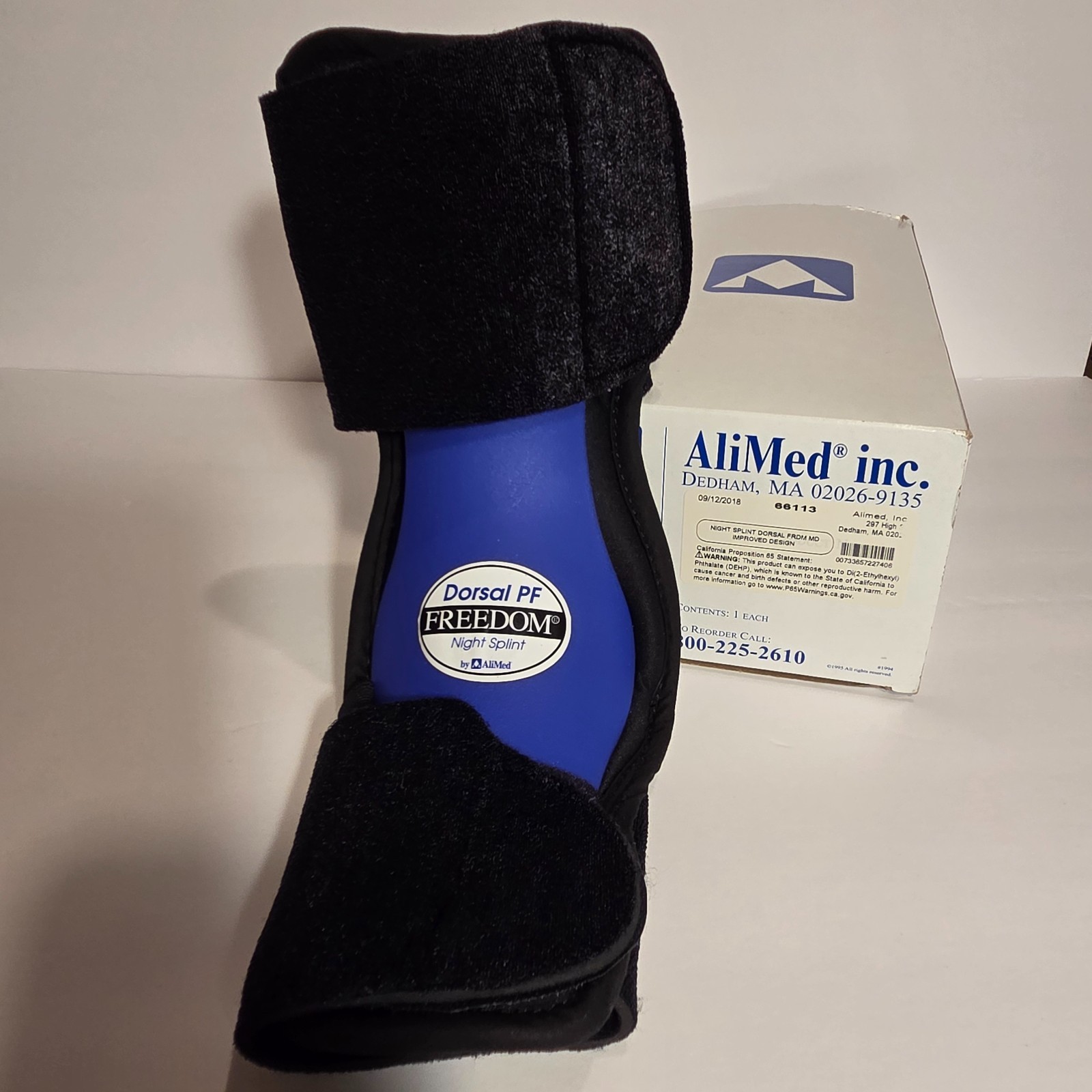 AliMed FREEDOM Dorsal PF Night Splint Foot Brace Medium 66113 Plantar Fasciitis