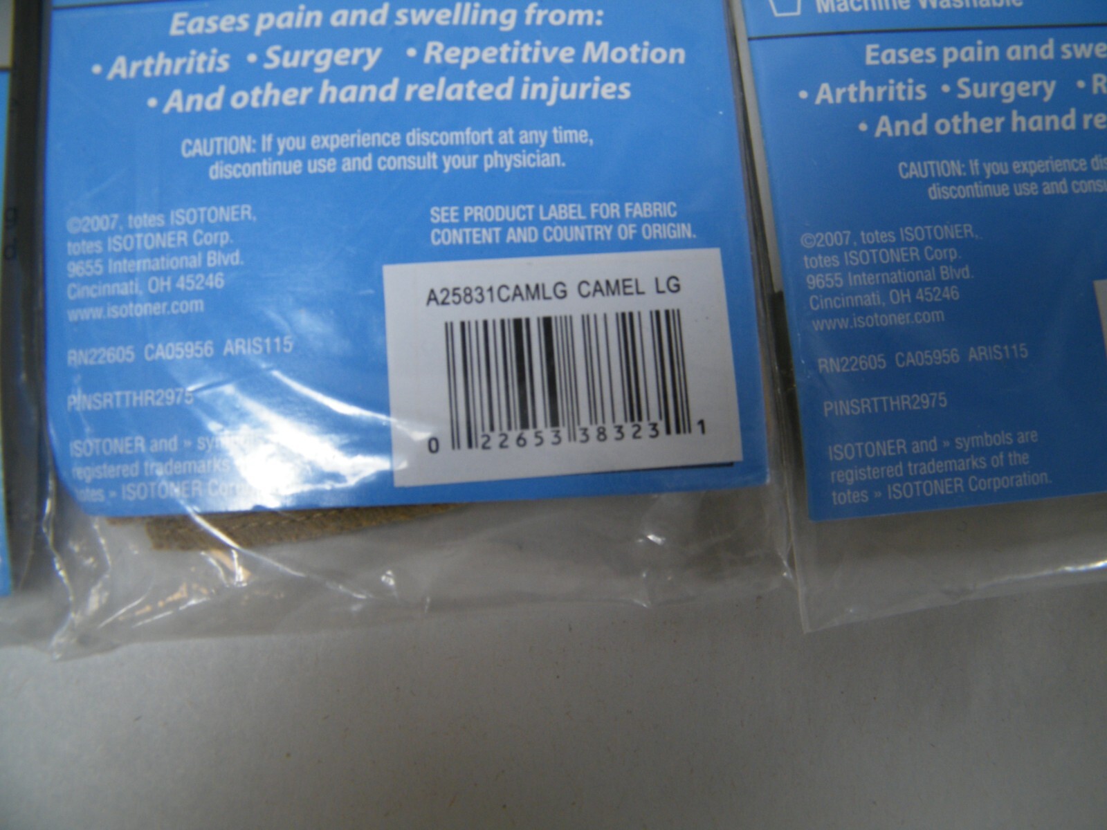 (4) PAIRS ISOTONER THERAPEUTIC GLOVES EASES PAIN & SWELLING S, M, & L