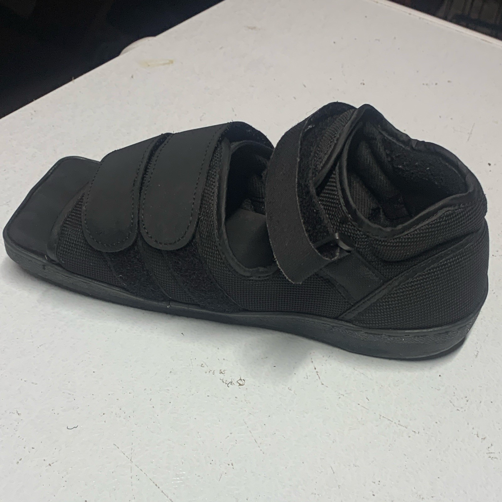 Procare Black Post-Op Shoe Walking Boot M Adjustable Open Toe CE