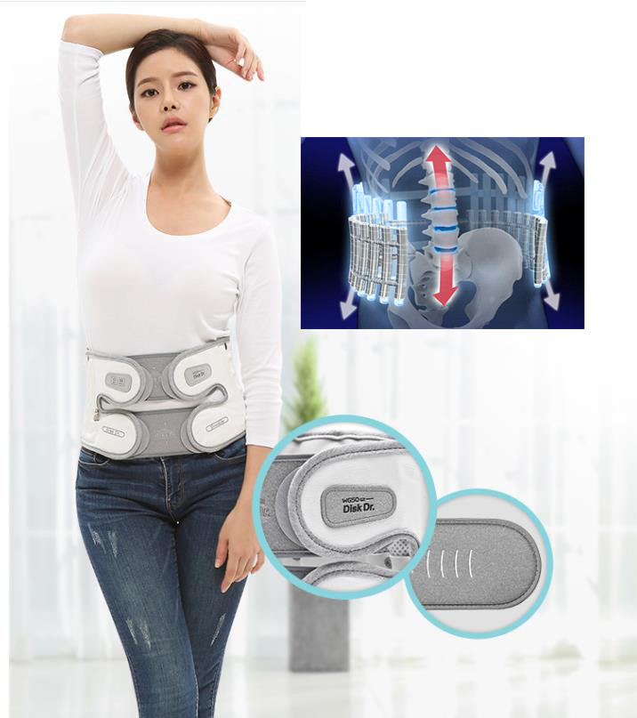 Disk Dr WG50 G2 Double Waist Disc Ambulatory Traction Belt Air Column Raise *2XL