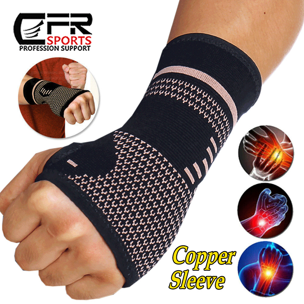 Copper Arthritis Compression Gloves Hand Wrist Support Joint Carpal Tunnel Pain@
