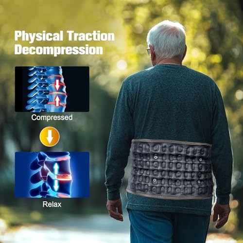 Electric Inflatable Back Support Belt – Lumbar Pain Relief, Air Traction Device