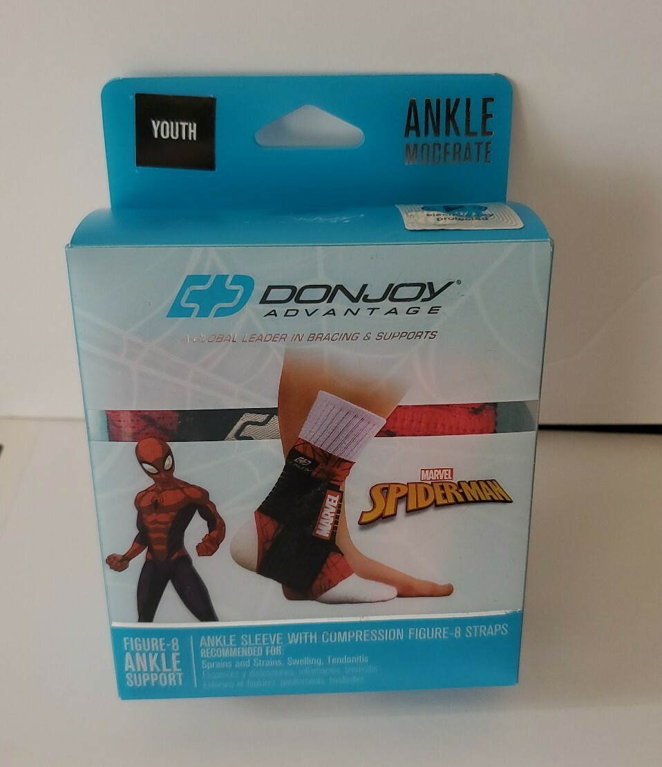 DONJOY ADVANTAGE MODERATE FIGURE 8 ANKLE SUPPORT – PEDIATRIC – SPIDERMAN AP 2961