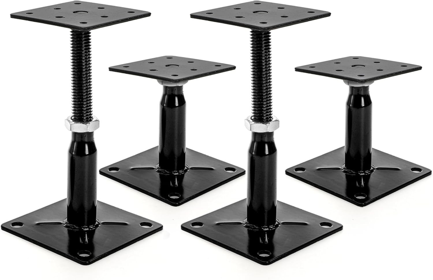 Floor Joist Jacks 4 Pack Adjustable Support for Deck Foundation and Leveling