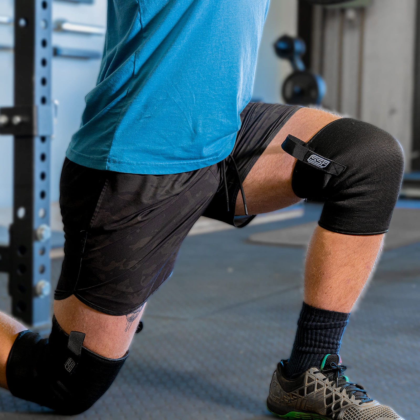 Serious Steel Fitness Knee Sleeves High Compression 3-Ply Easy On And Off