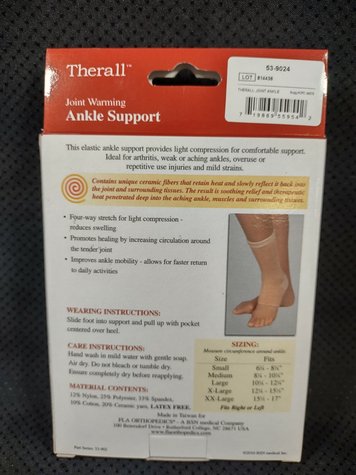 Therall Joint Warming Ankle Support – Small Beige