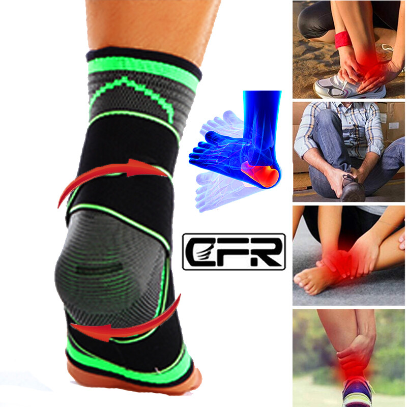 Ankle Support Brace Compression Adjustable Heel Stabilizer Foot Protector Strap
