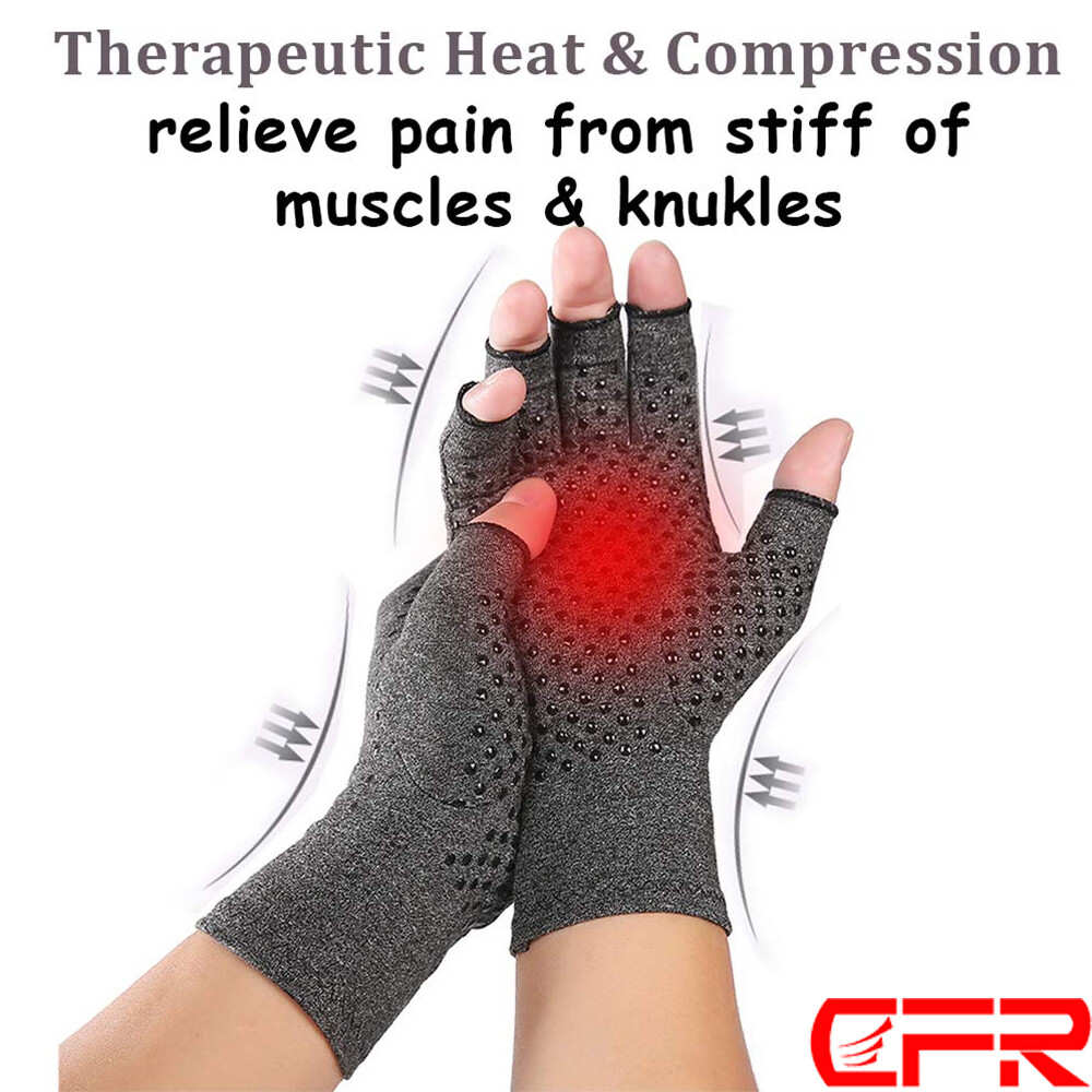 Compression Arthritis Gloves Carpal Tunnel Gym Rheumatoid Hand Joint Support HG