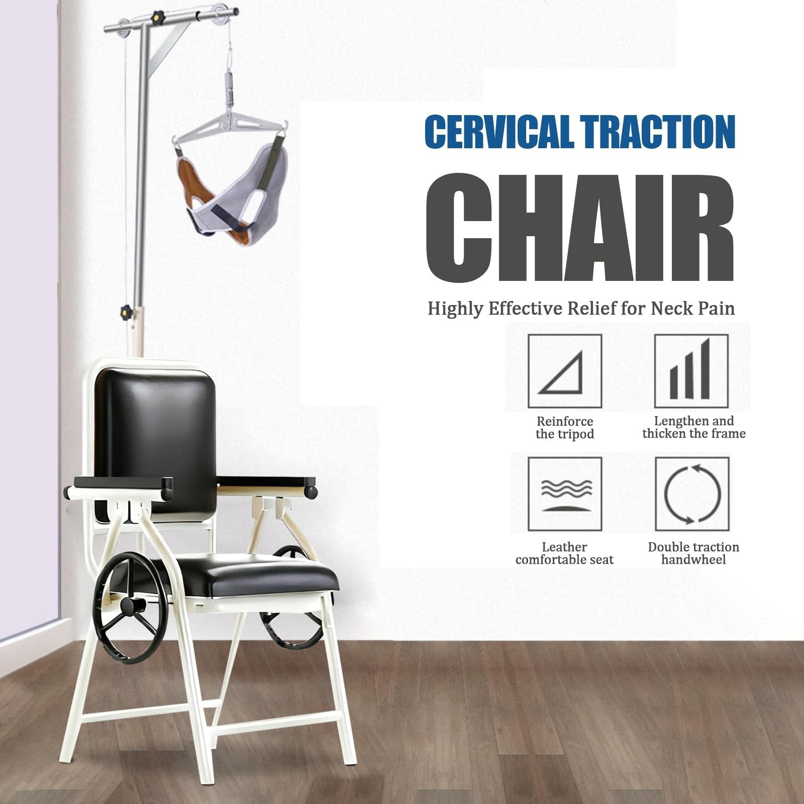 Professional Cervical Traction Device & Neck Stretcher Chair – Adjustable Hom…
