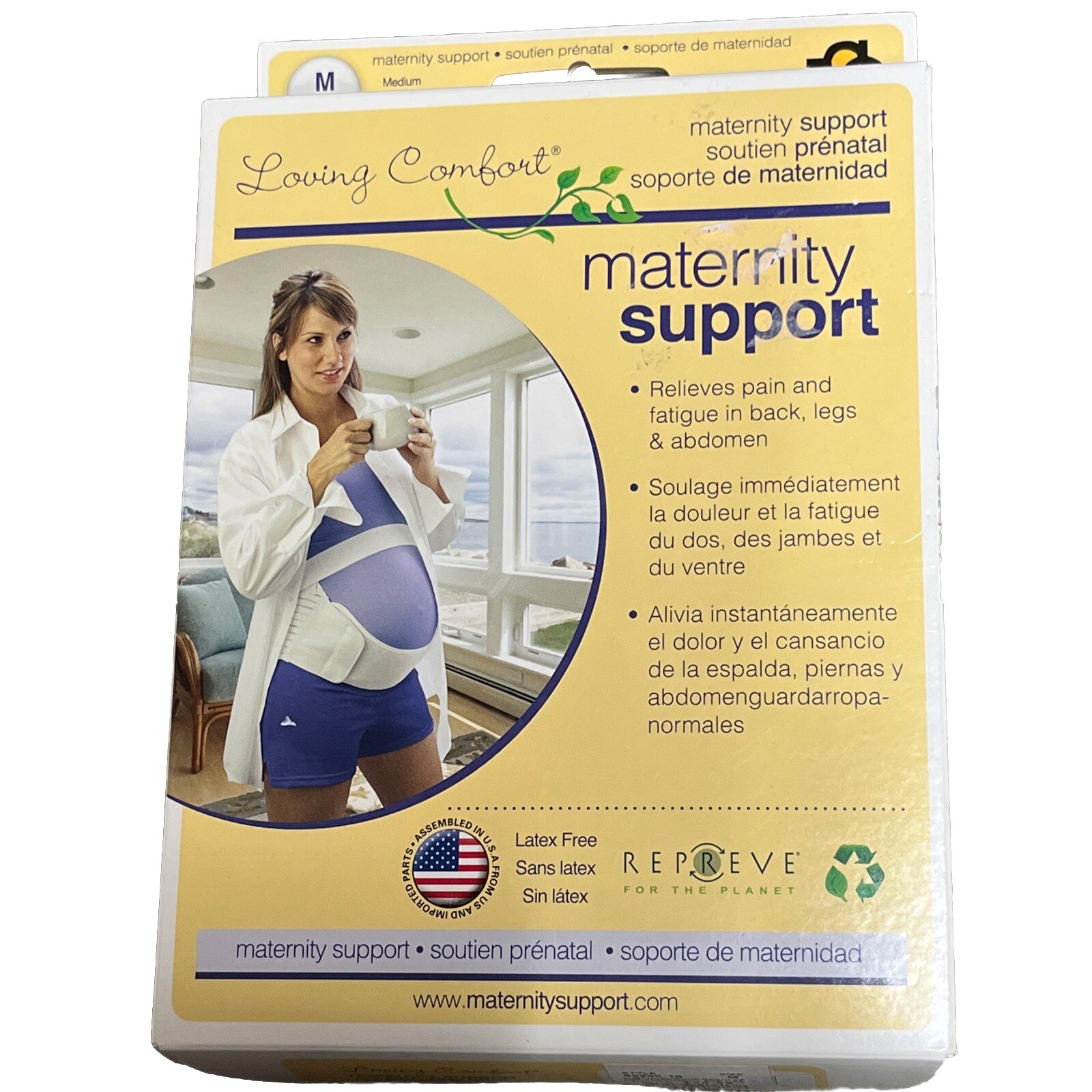 ￼ Maternity Support Loving Comfort Relieves Back Leg Pain Medium