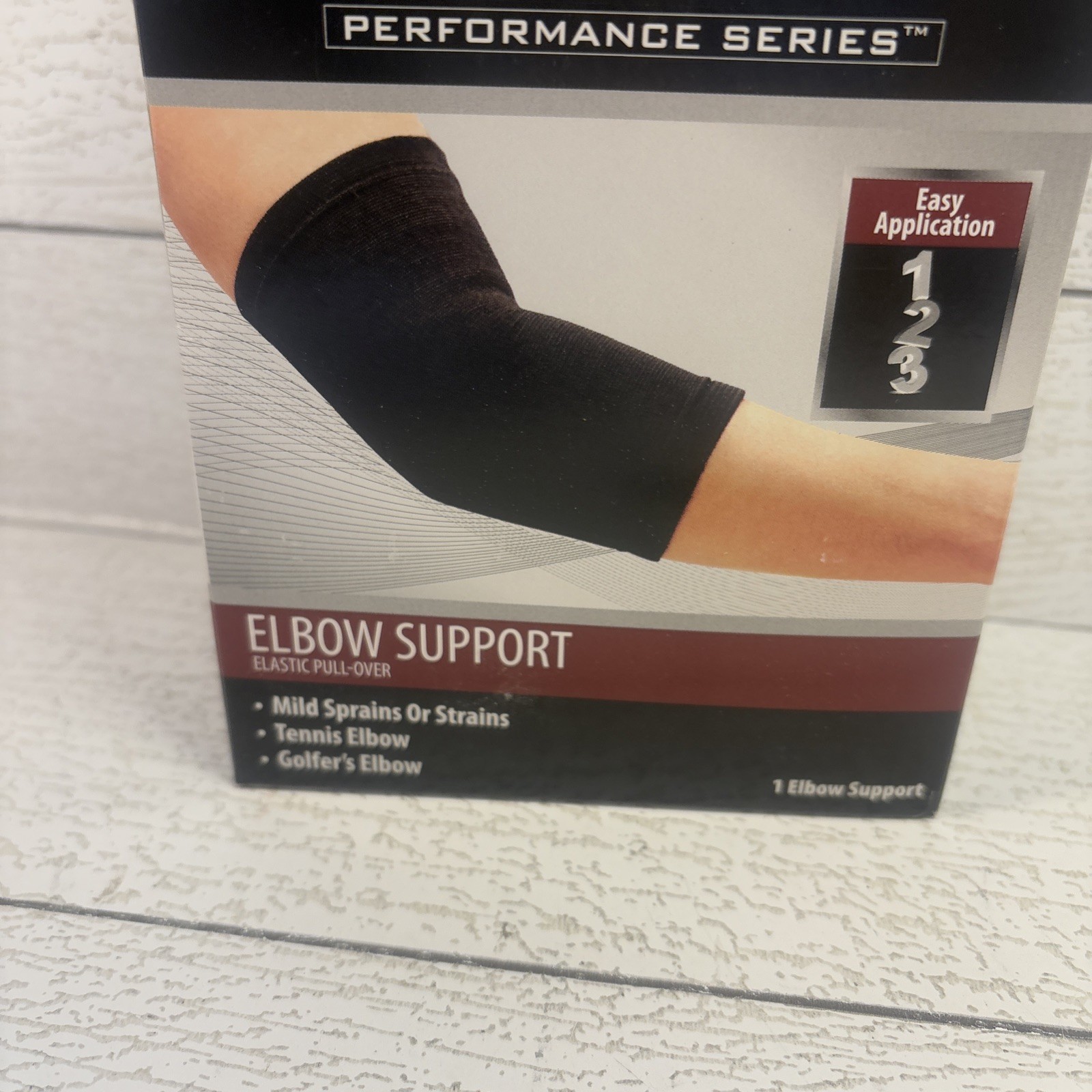 Curad Elastic Pull-Over Elbow Support Black Medium