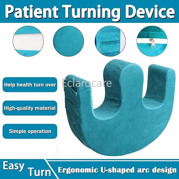 1x Bedridden Patient Turning Device with Fixing Strap Elderly Assistance Product