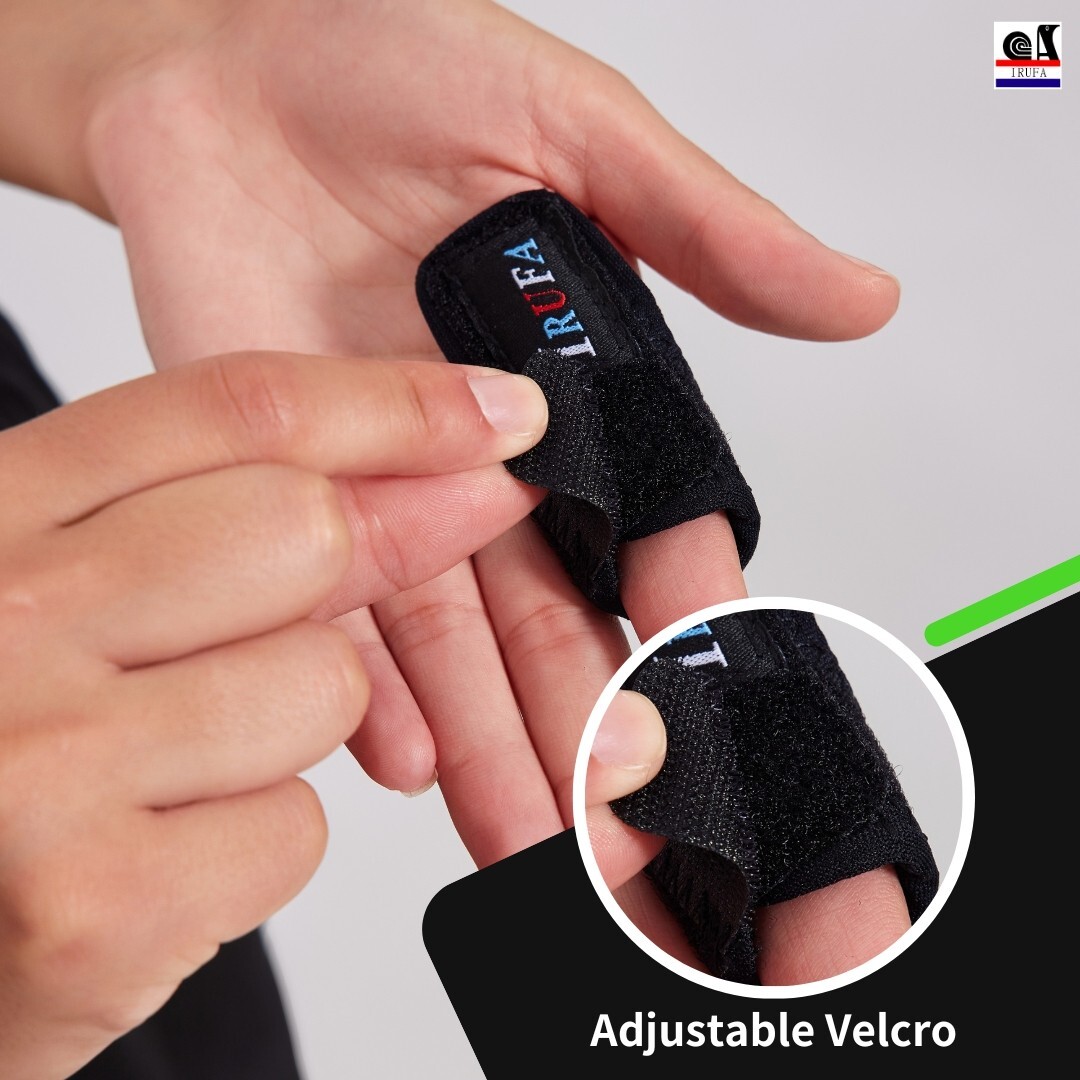 IRUFA 3D Breathable Fabric Trigger Finger Splint Brace Pain Relief Support Wrap