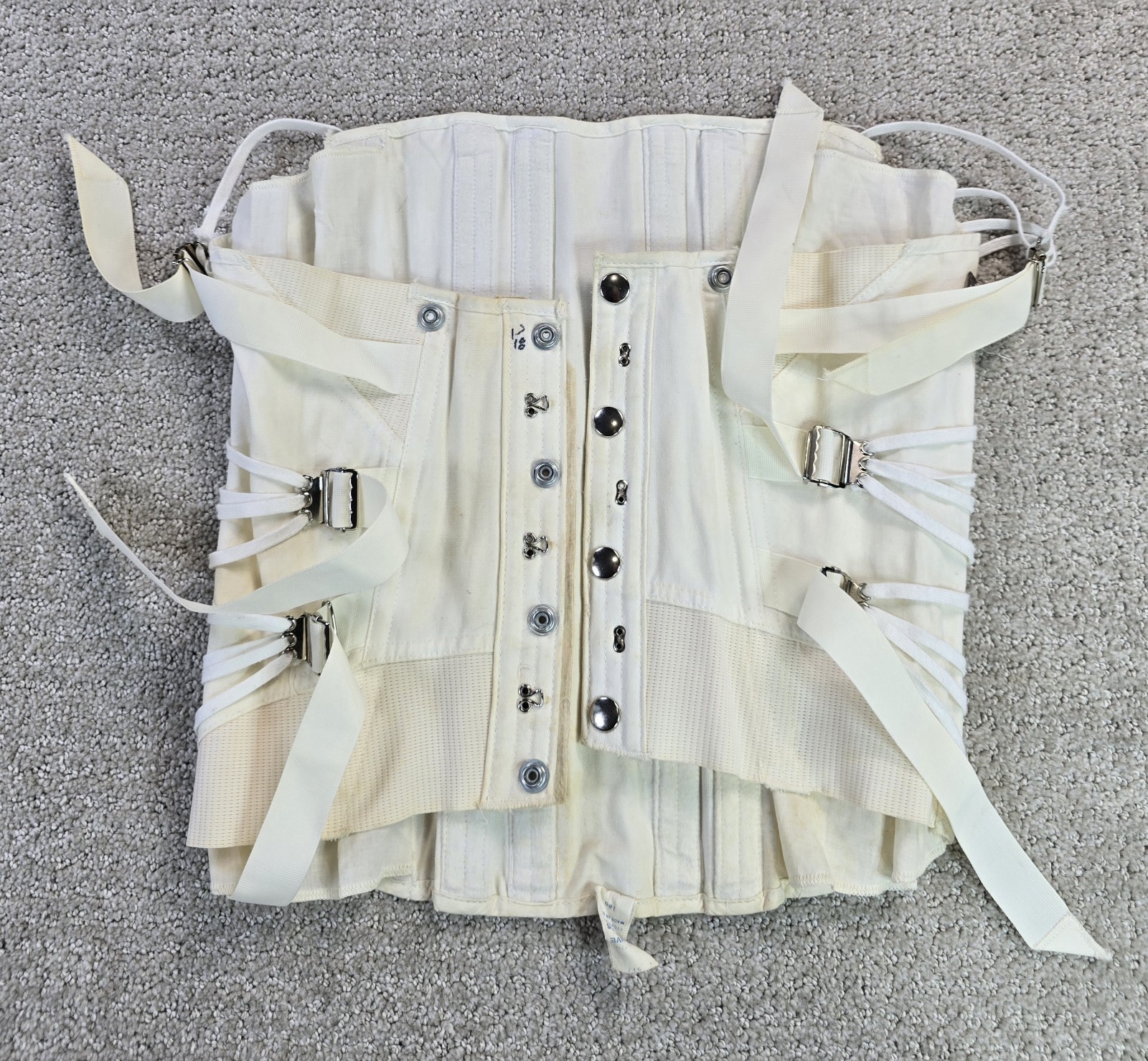 Vintage Freeman 36 Lumbosacral Ivory Orthotic Corset Brace Back Support READ