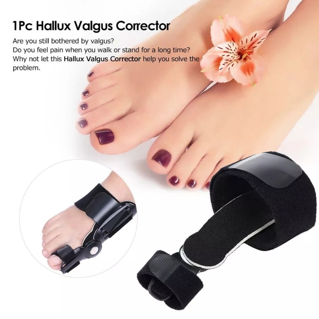 ORTHOPEDIC BUNION CORRECTOR Toe Straightener Splint Support Flexible Hinge Strap