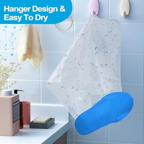 Waterproof Shower Boot Cover for Post-Surgery Foot, Non-Slip Ankle Cast Protecto