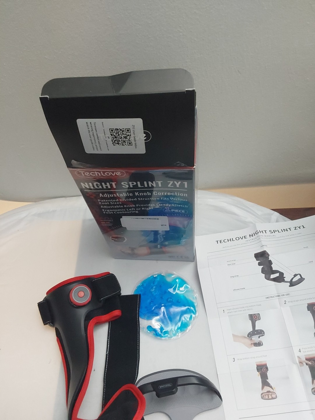 Tech Love Plantar Fasciitis Night Splint ZY1 Unisex Right Foot