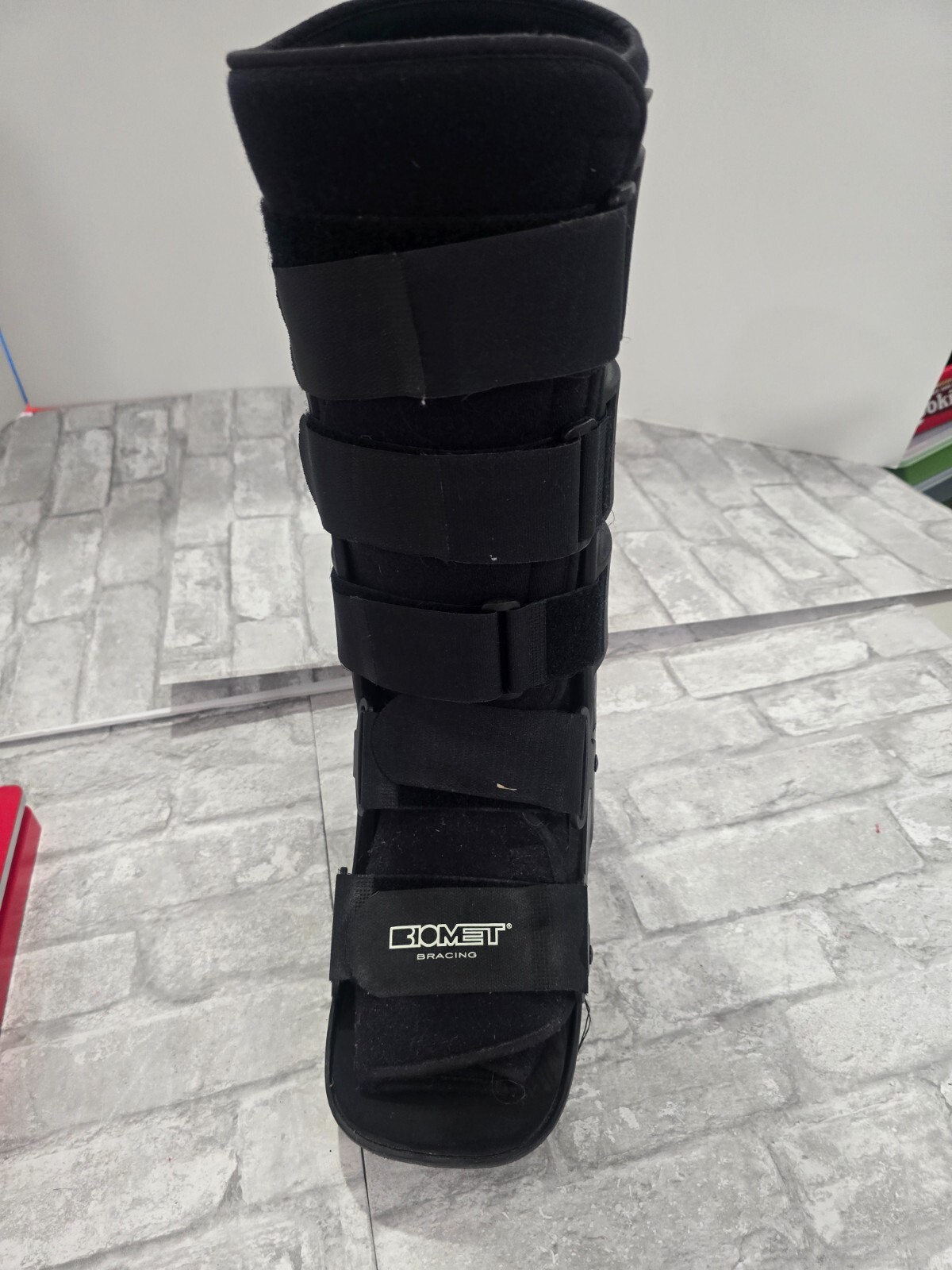 Orthopedic Foot Ankle Boot Brace Biomet Ortho Size L/XL 1 foot Long, 17″ tall