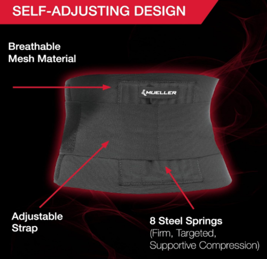Mueller Adjustable Back Brace Upper & Lower Support