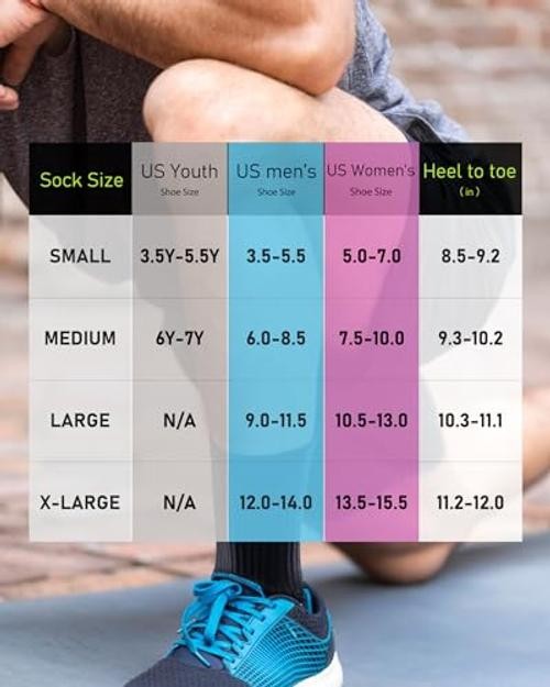 Elite Cushioned Compression Mid-crew Socks 4-Pack for Small White (4 Pairs)