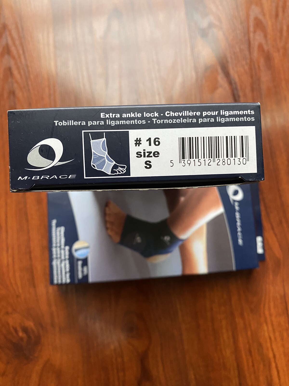 M-Brace Extra Ankle Lock Brace Ankle Support During Sports # 16 Sz S NEW