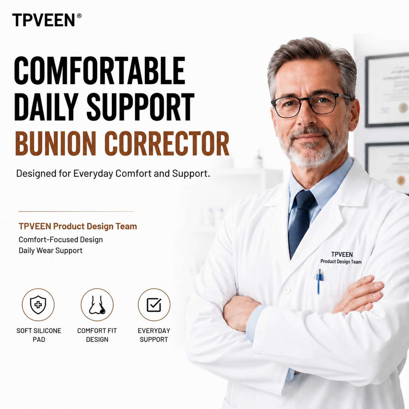TPVEEN Bunion Corrector Relief Sleeve,Toe Socks for Hallux Valgus,Anti Slip G…