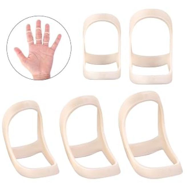 Oval Finger Splints, 5PCS Oval Trigger Finger Splint for Size 6,7,8,9,10..