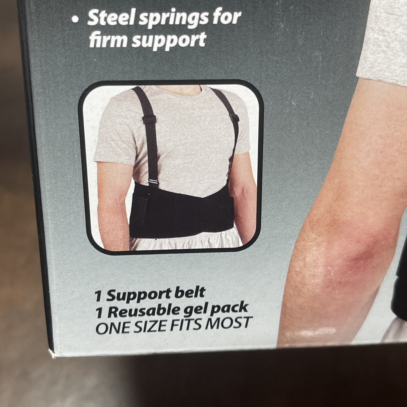 NEW CVS Lumbar And Back Support Brace w/ Reusable Hot & Cold Gel Pack – One Size