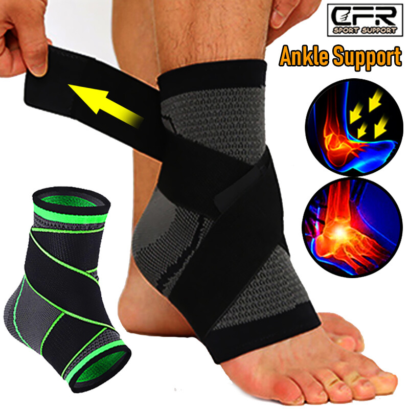 Ankle Support Brace Compression Adjustable Heel Stabilizer Foot Protector Strap