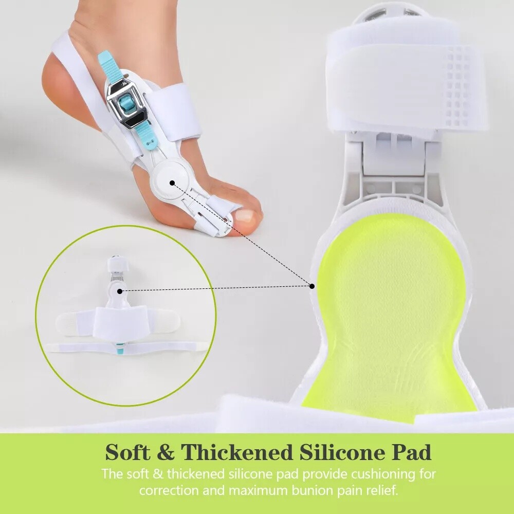 Adjustable Hallux Valgus Corrector Bunion Splint Hummer Toe Straightener Strap