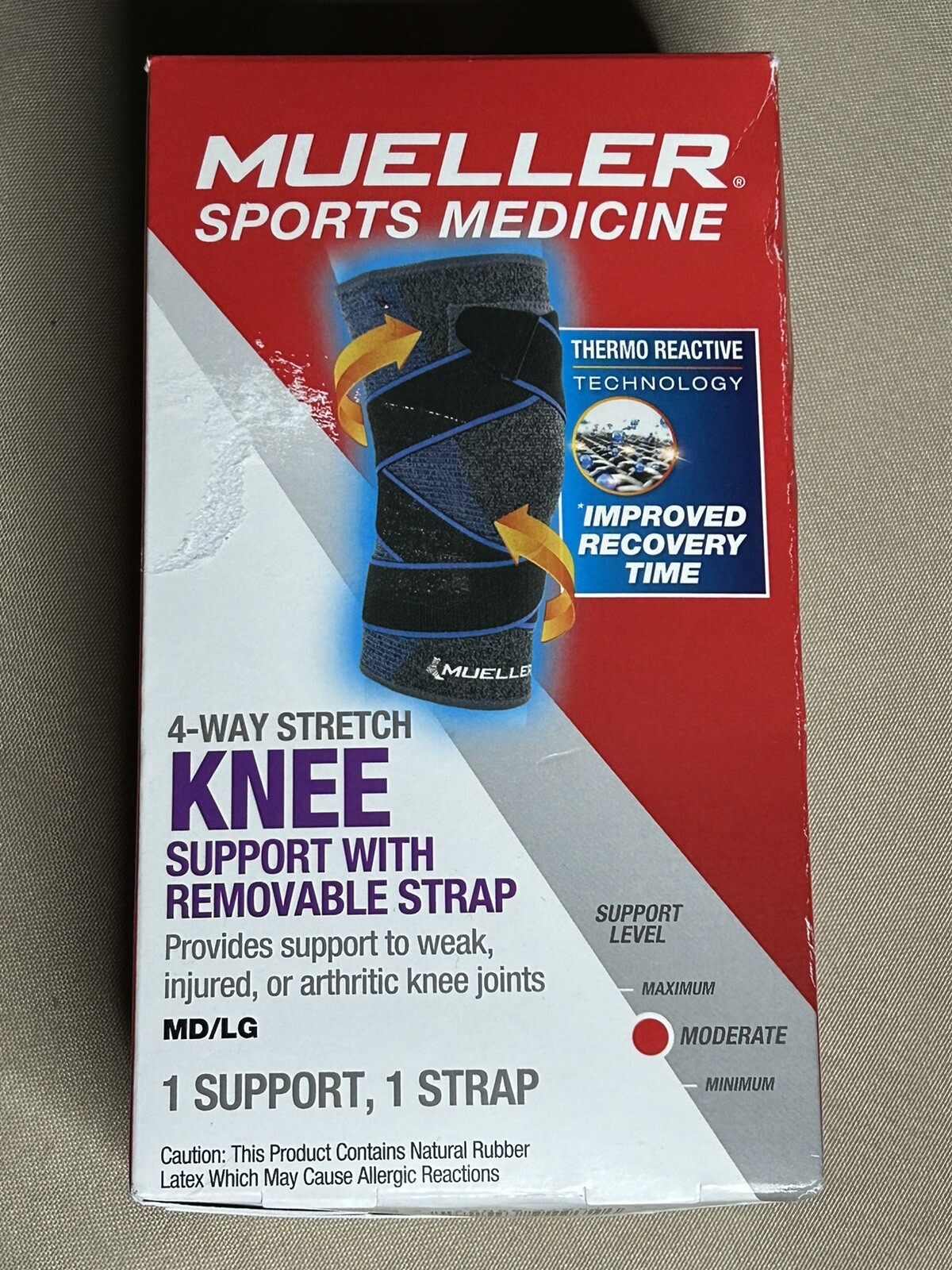 Mueller Sports Knee Support – Choose Type and Size – New