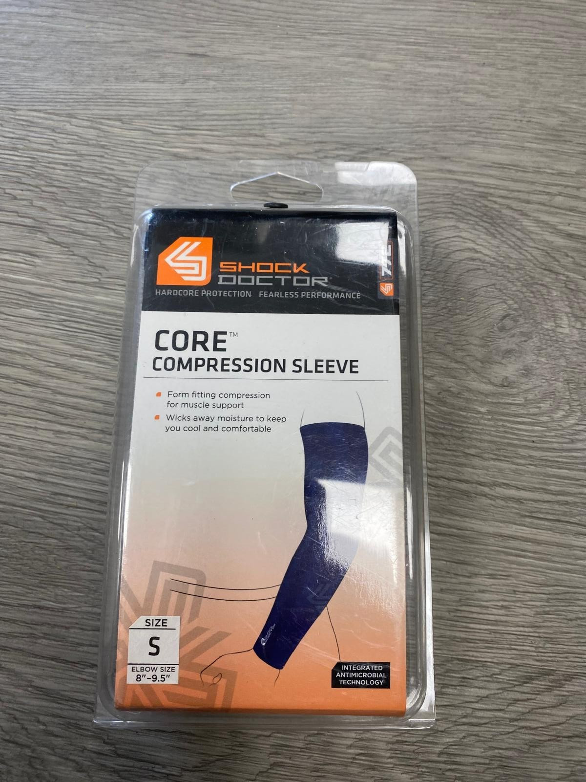 Shock Doctor [772-11-32 SMALL NAVY] CORE Compression Sleeve Left OR Right (1)