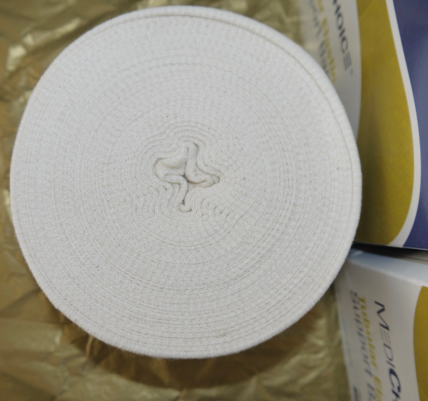 MediChoice MADE USA Tubular Elastic Support Bandage Natural Sz F 4 In x 11 yds
