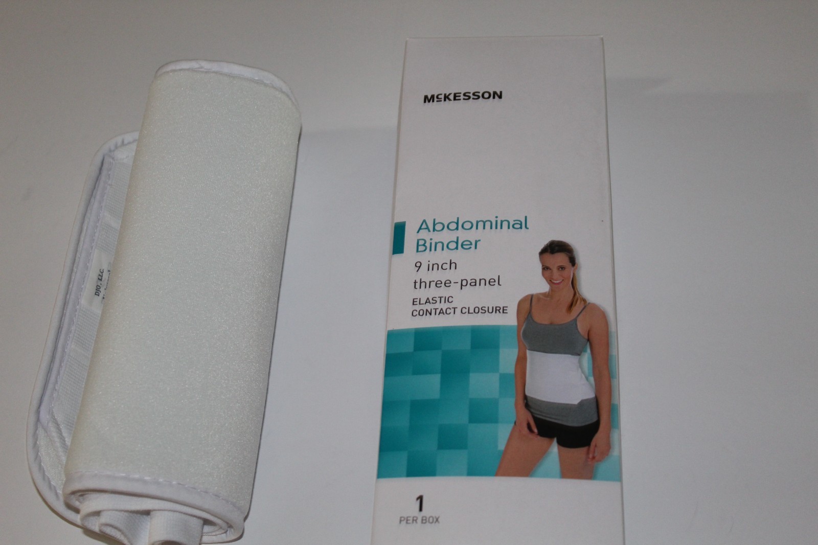 McKesson Abdominal Support Binder-Three Panel-White-M/L-NEW-155-79-89071