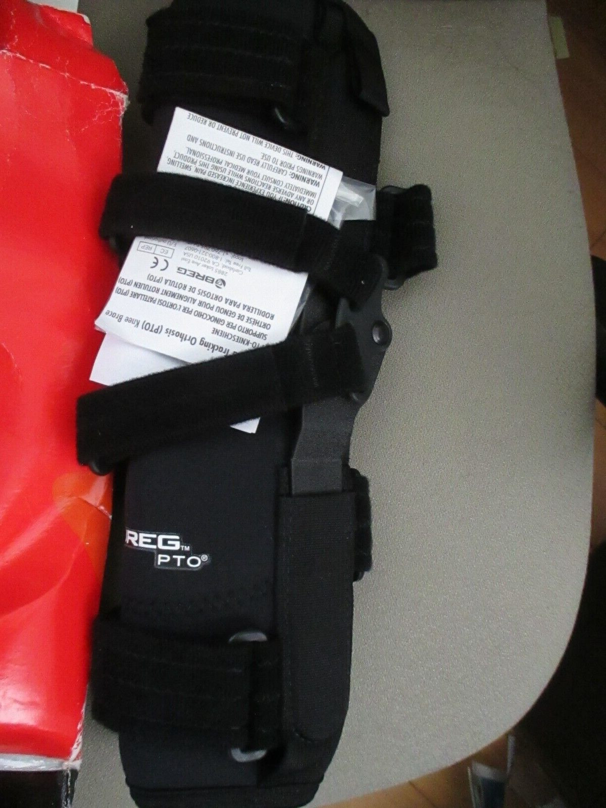 RIGHT SMALL BREG PTO HI PERFORMANCE SOFT KNEE BRACE 14282 NEW – BAD BOX