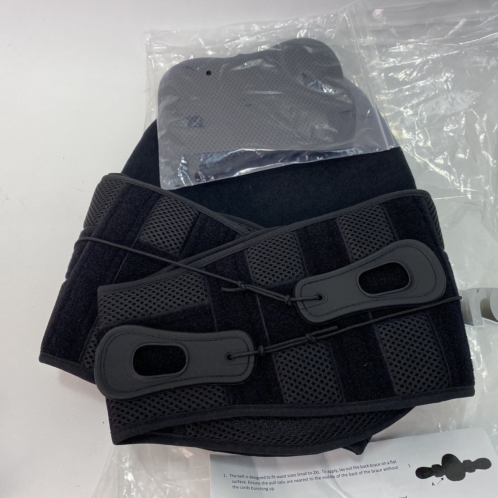 ISO Preferred Lumbar Back Brace VI ISO-BA206 Black. Sz Small: 25-32″