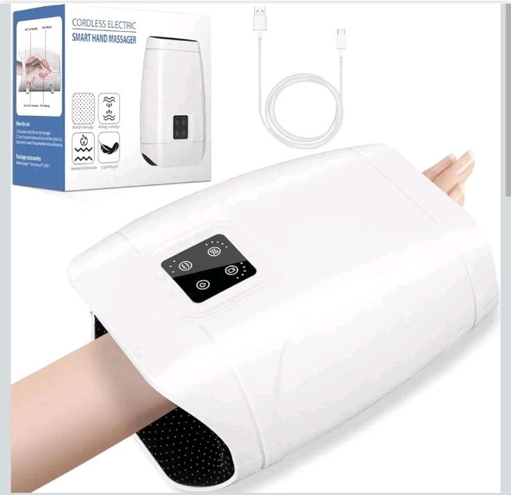 Cordless Hand Massager with Heat and Compression for Arthritis and Carpal Tunnel