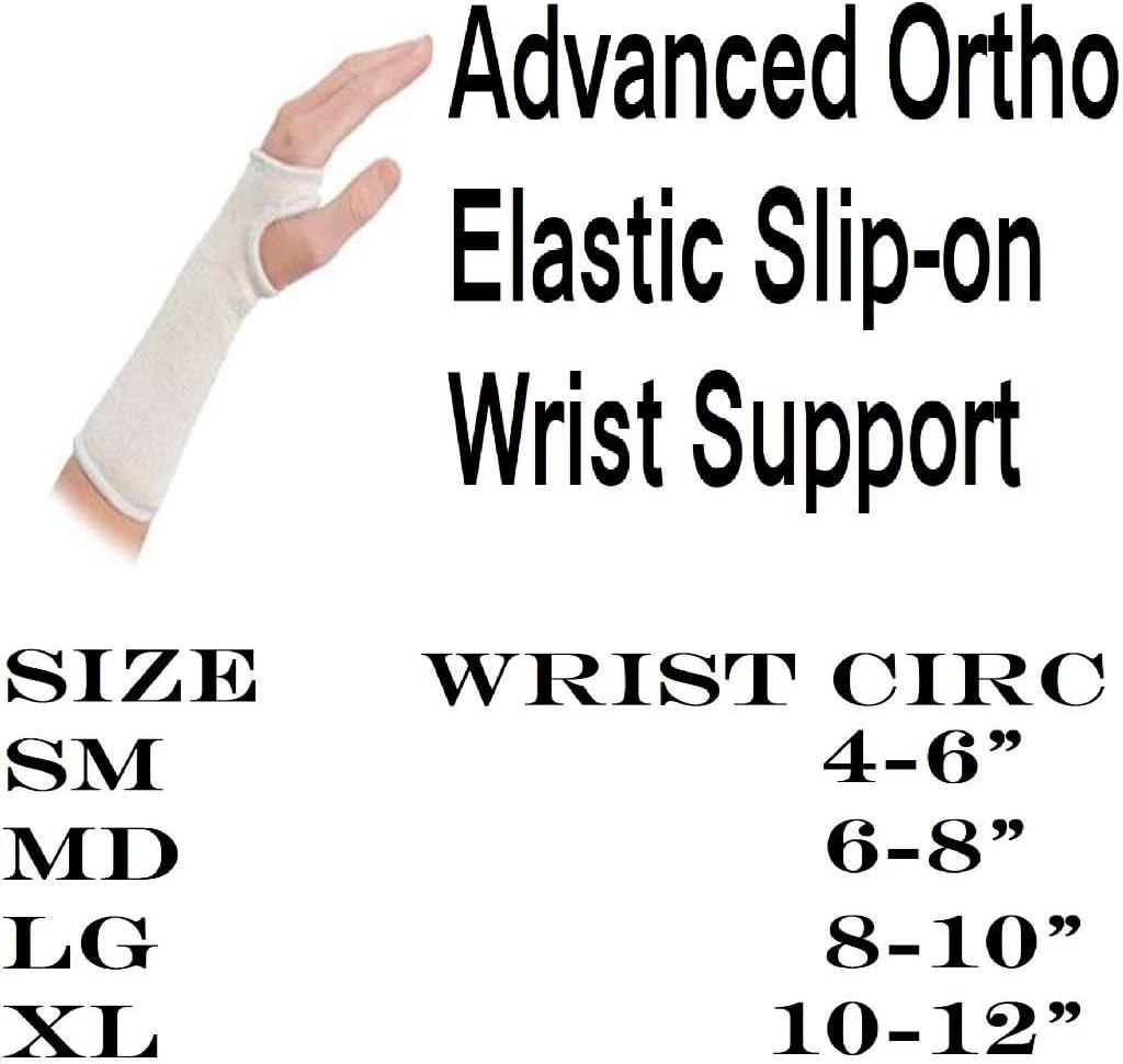 Advanced Orthopaedics Elastic Slip-on Wrist Support Small