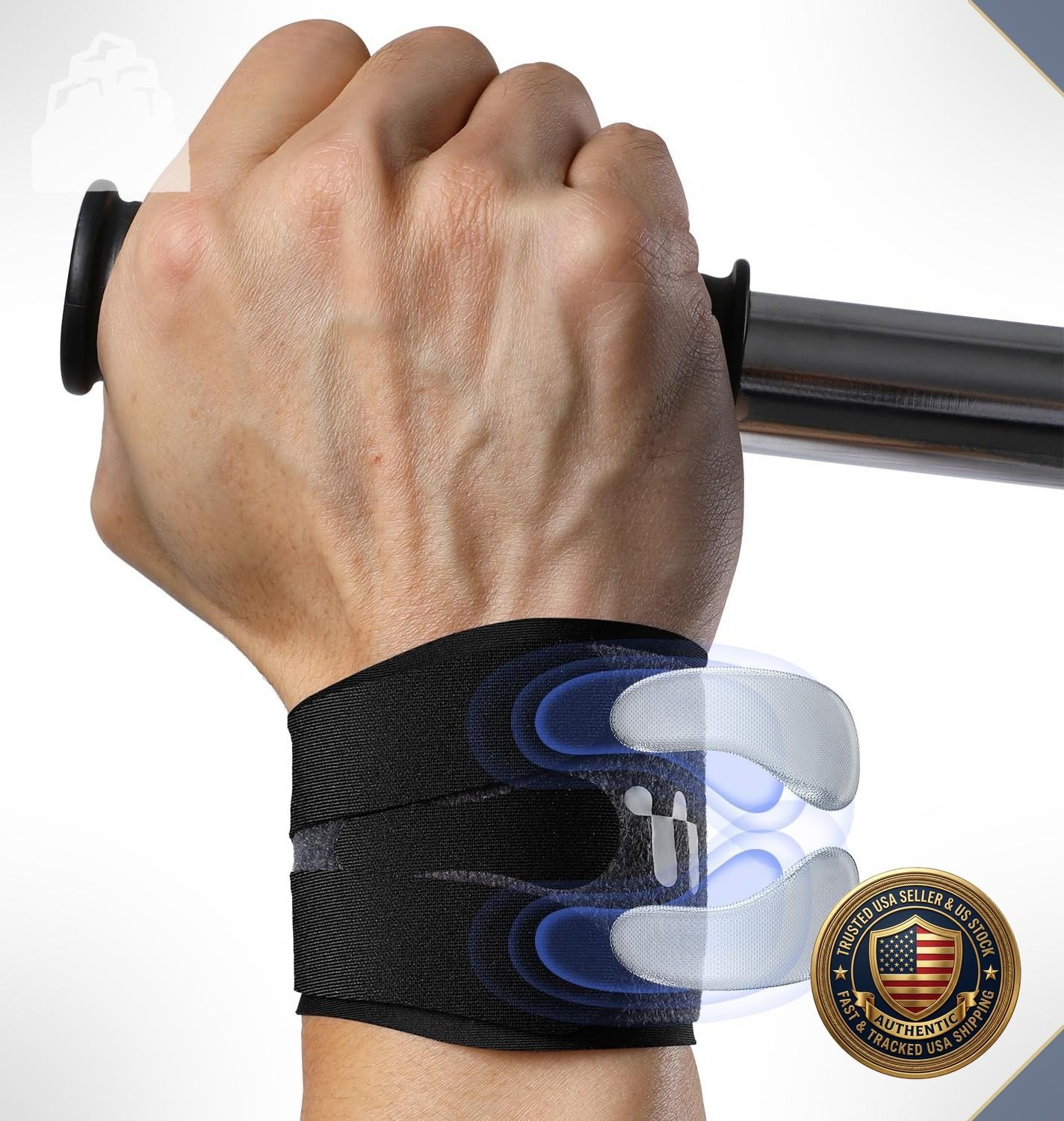 TFCC Wrist Brace Ulnar Pain Support 3D Gel Pad Adjustable Both Hands