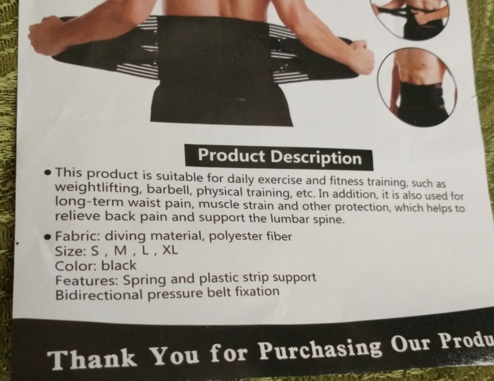 Adjustable Lower Back Lumbar Support Belt Brace XXL Unisex – Ships Free!