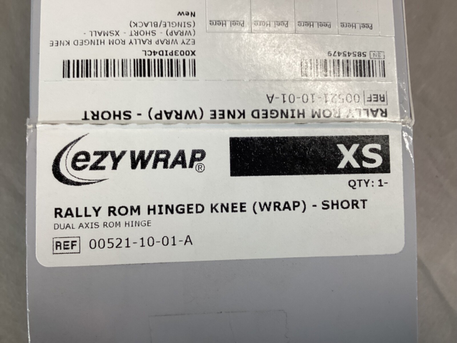 Rally ROM Knee Brace Adjustable Post Surgical Support Removable Hinges X-Small